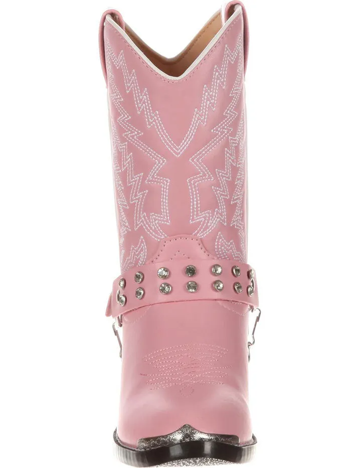 Durango BT568 Kids Little Pink Rhinestone Western Boot Pink Bling