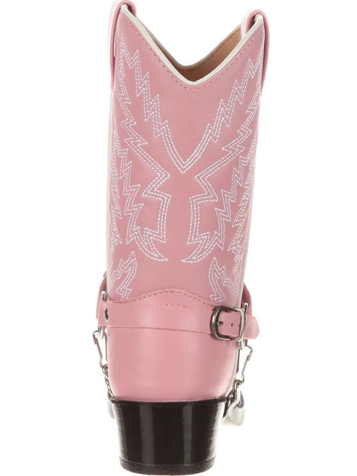 Durango BT568 Kids Little Pink Rhinestone Western Boot Pink Bling