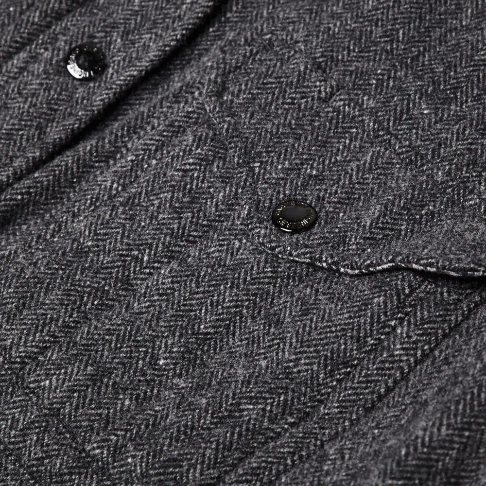 Engineered Garments CPO Shirt JacketGrey 13oz Wool Herringbone