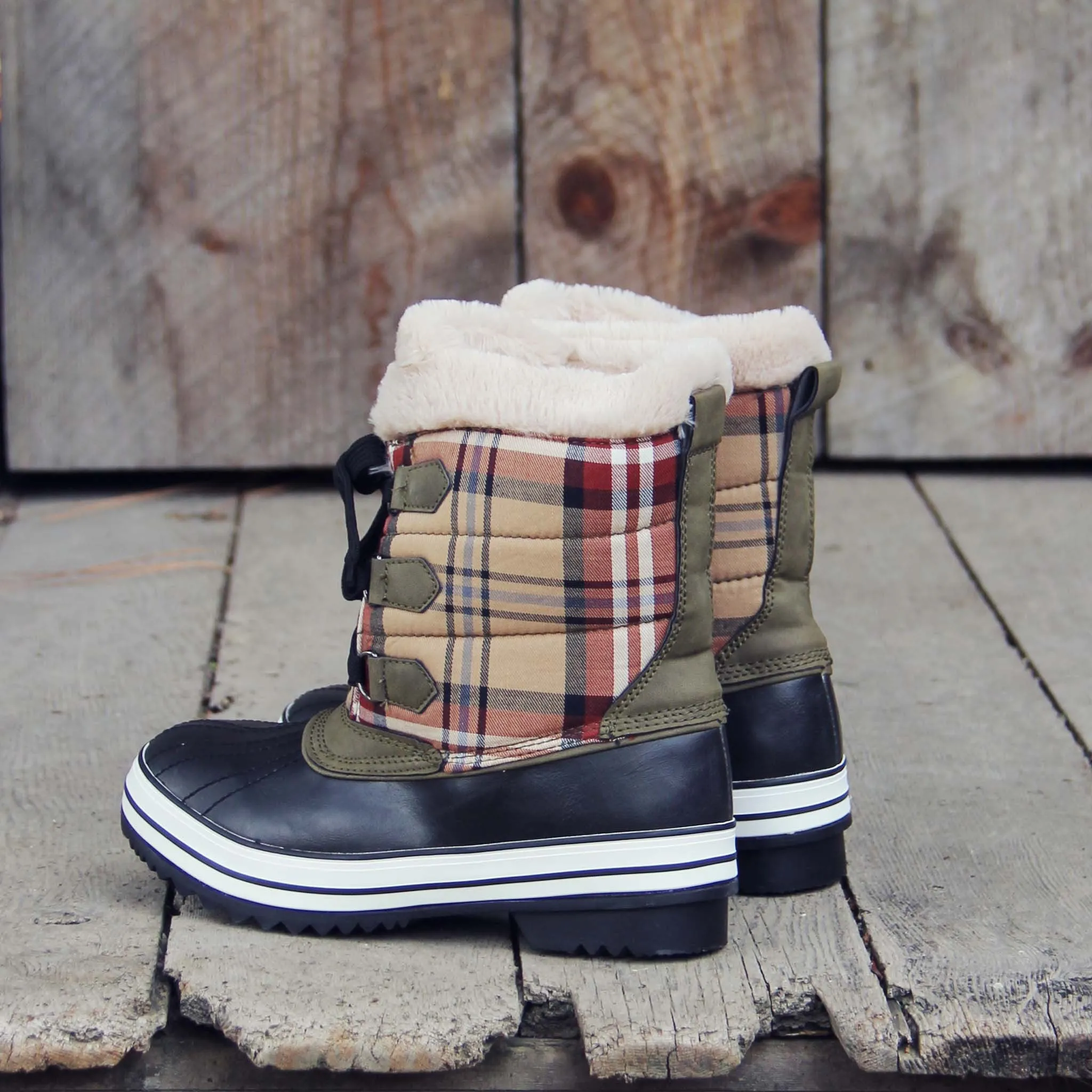 Eskimo Plaid Snow Boots