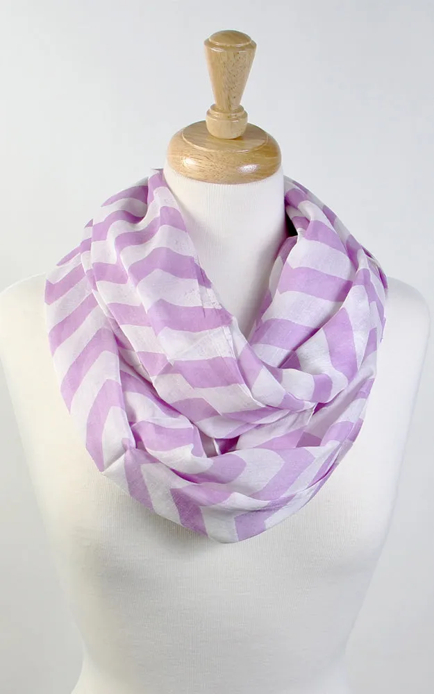 GCC067 Chevron pattern Infinity Scarf