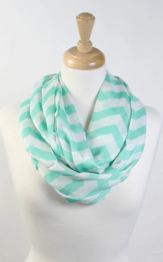 GCC067 Chevron pattern Infinity Scarf