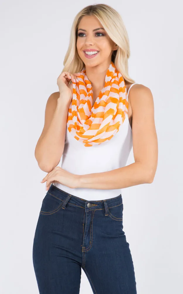 GCC067 Chevron pattern Infinity Scarf