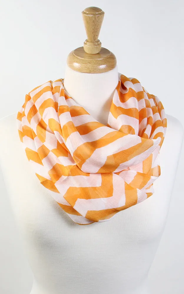 GCC067 Chevron pattern Infinity Scarf