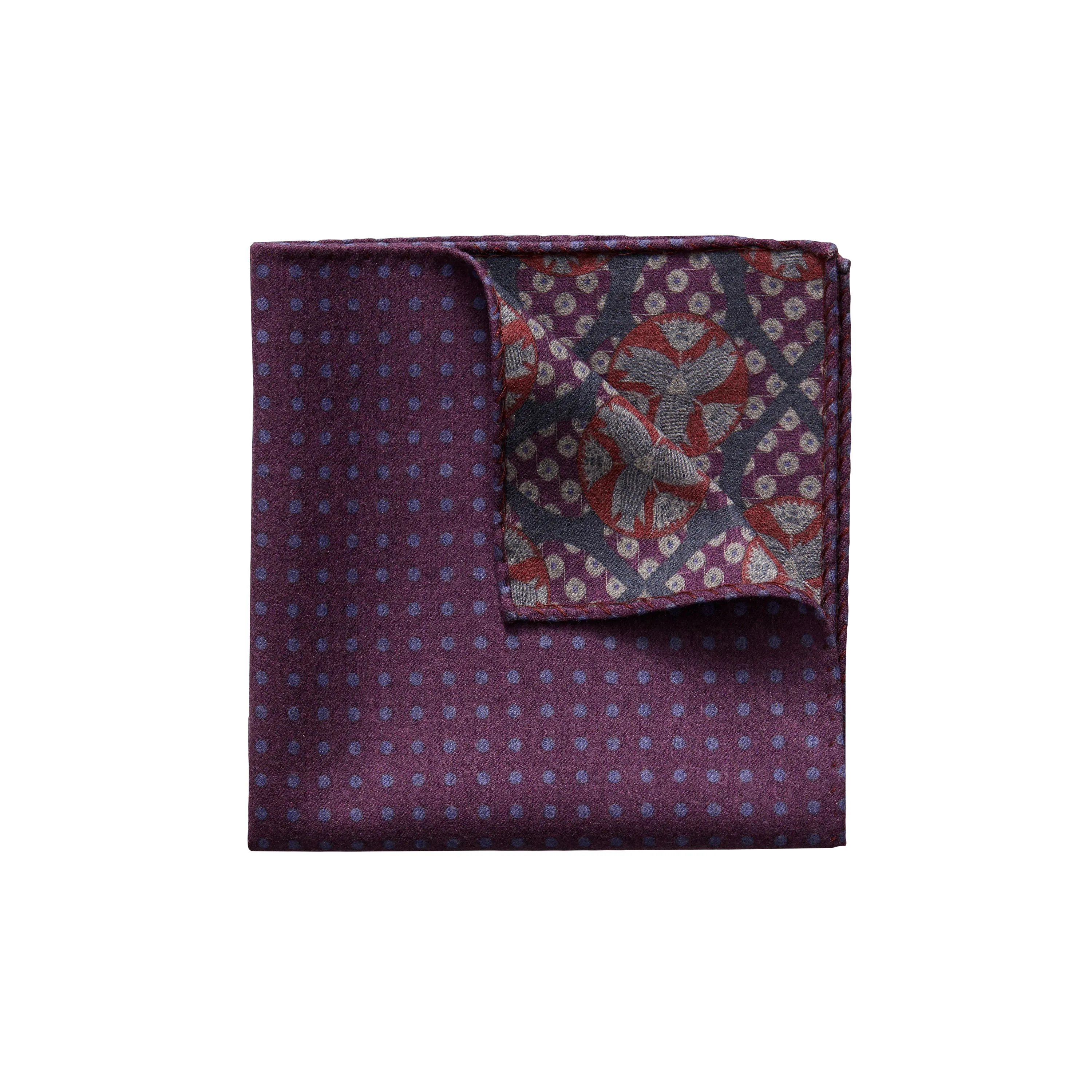 Geometric & Dotted Pocket Square