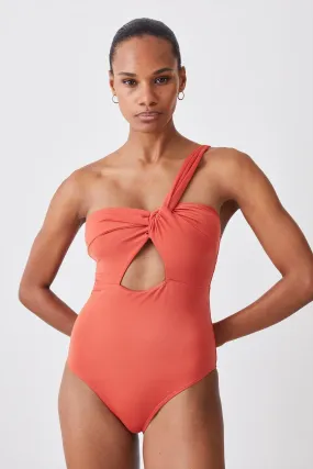 Goddess Asymmetric Swimsuit | Karen Millen