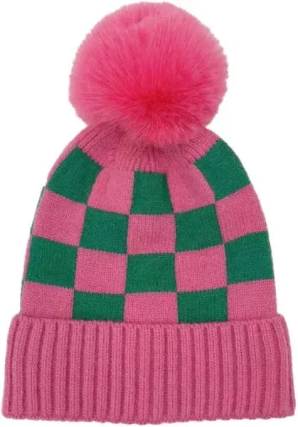 Green & Pink Beanies *Final Sale*