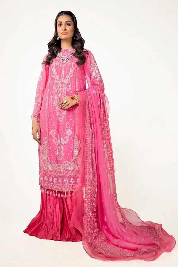 Gul Ahmed Eid ul Adha Embroidered Chiffon Unstitched 3Pc Suit FE-42032