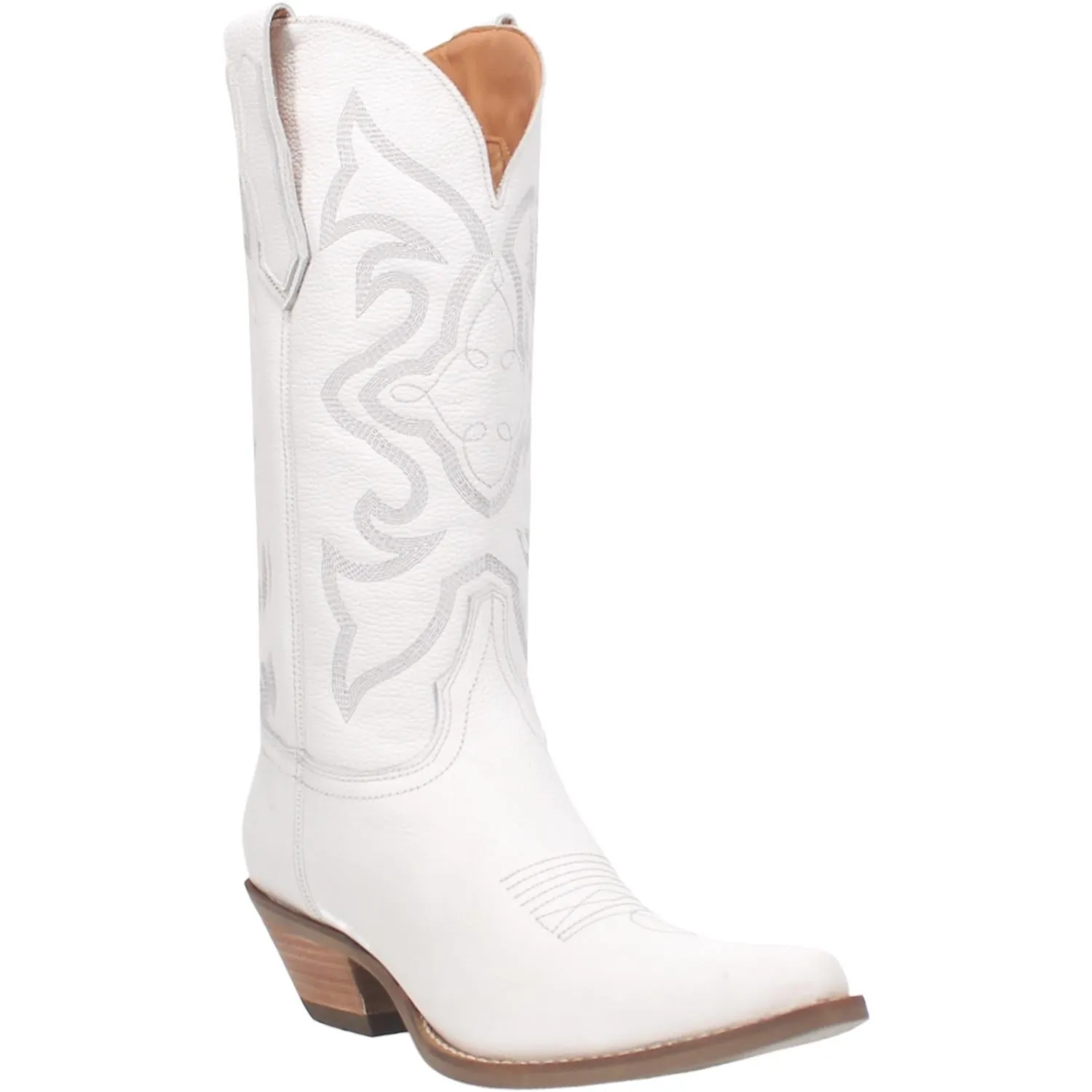 Homeward Bound White Smooth Leather Boots (DS)