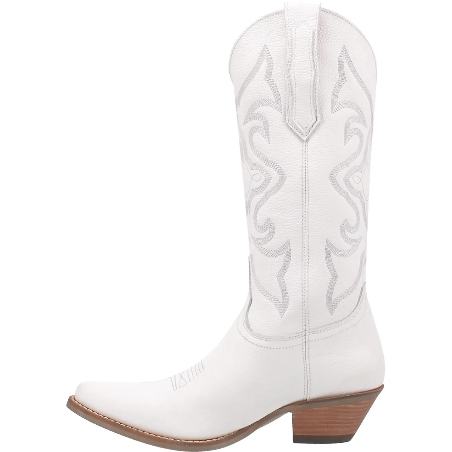 Homeward Bound White Smooth Leather Boots (DS)