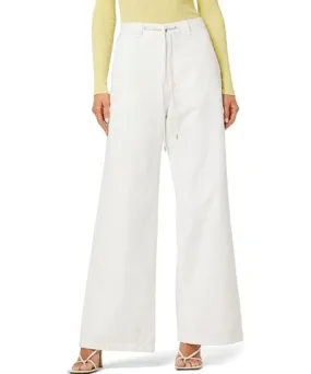 Hudson Jeans Wide Leg Drawstring Trouser White Jean