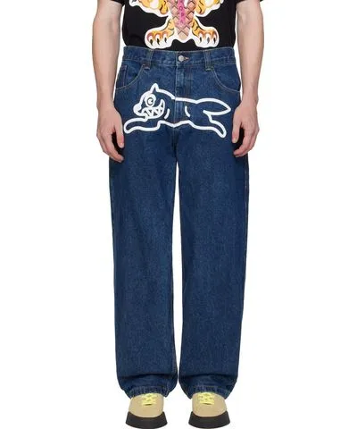 ICECREAM Blue Running Dog Double Scoop Jeans