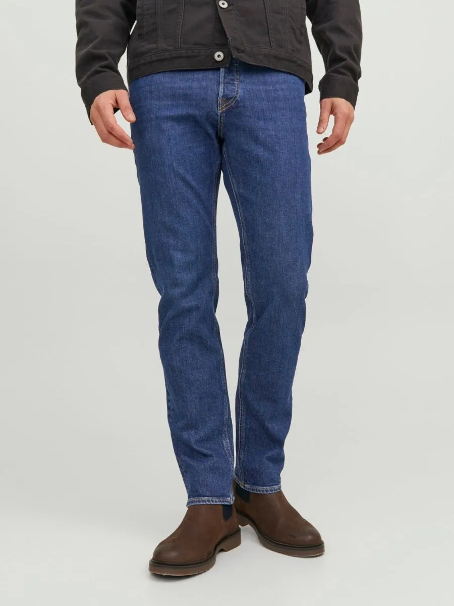 Jack & Jones Mike Original Comfort Tapered Fit Denim Jeans AM 386 Blue