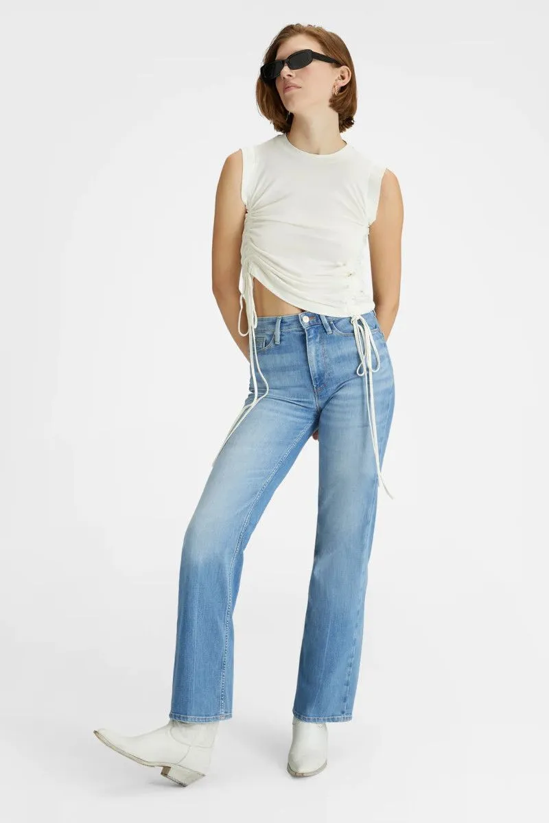 Jeans bootcut donna Azzurro