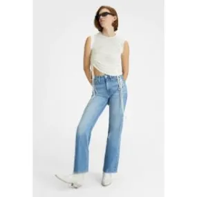 Jeans bootcut donna Azzurro