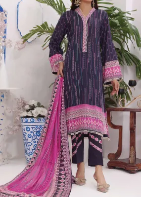 Jhalak By VS Textile Printed Lawn Unstitched 3 Piece Suit - 1932