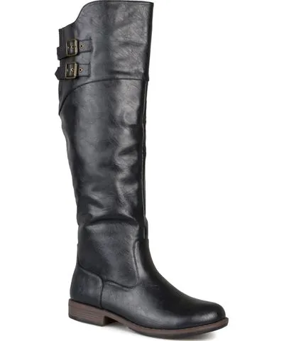 Journee Collection Women's Tori Extra Wide Calf Knee High Riding Boots