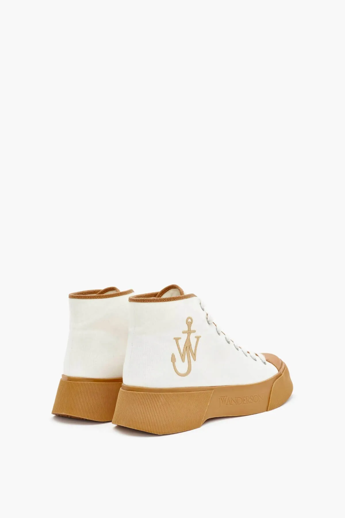 JW Anderson High Top Sneaker - Beige/ Camel