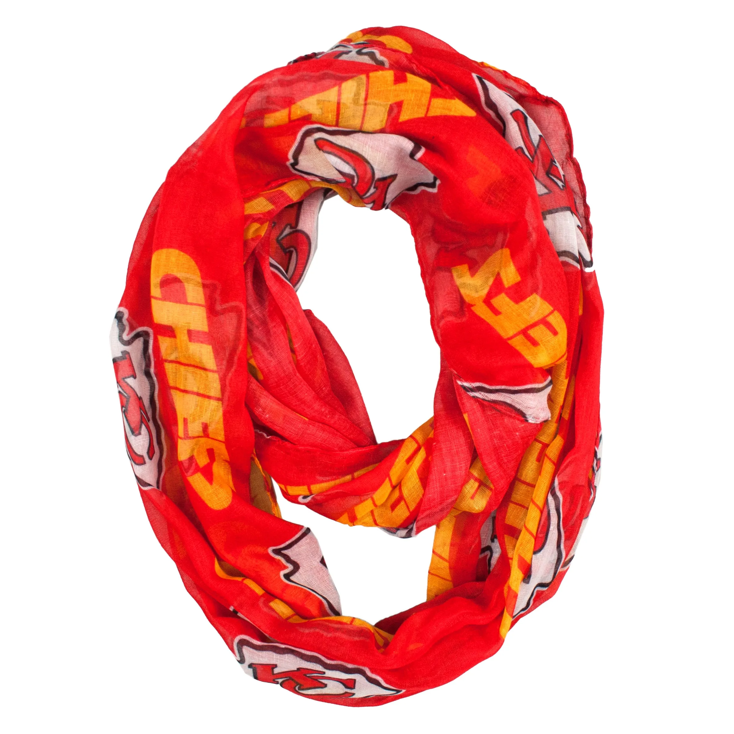 Kansas City Chiefs Sheer Infinity Scarf