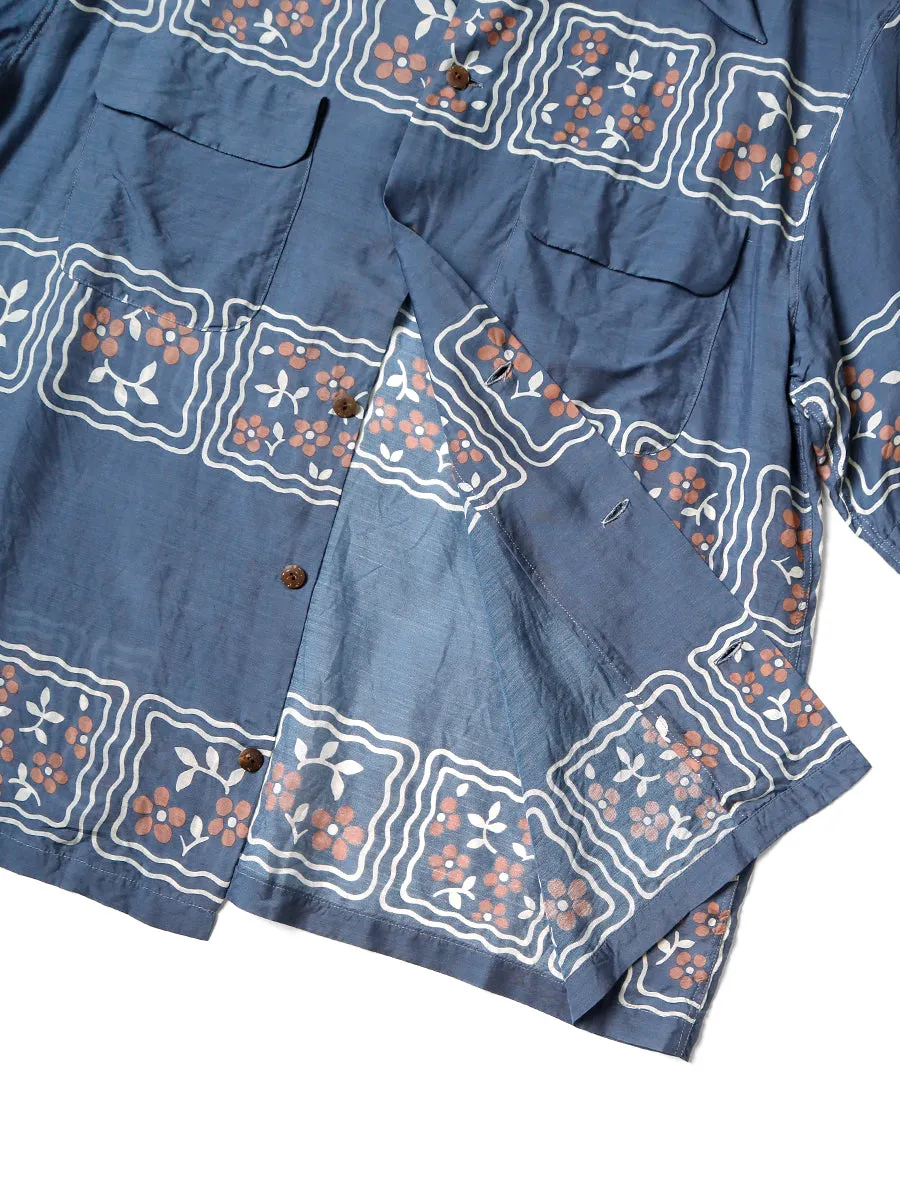 Kapital Silk Rayon Cookie Pattern Wrangle Collar Aloha Shirt