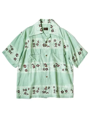 Kapital Silk Rayon Cookie Pattern Wrangle Collar Aloha Shirt