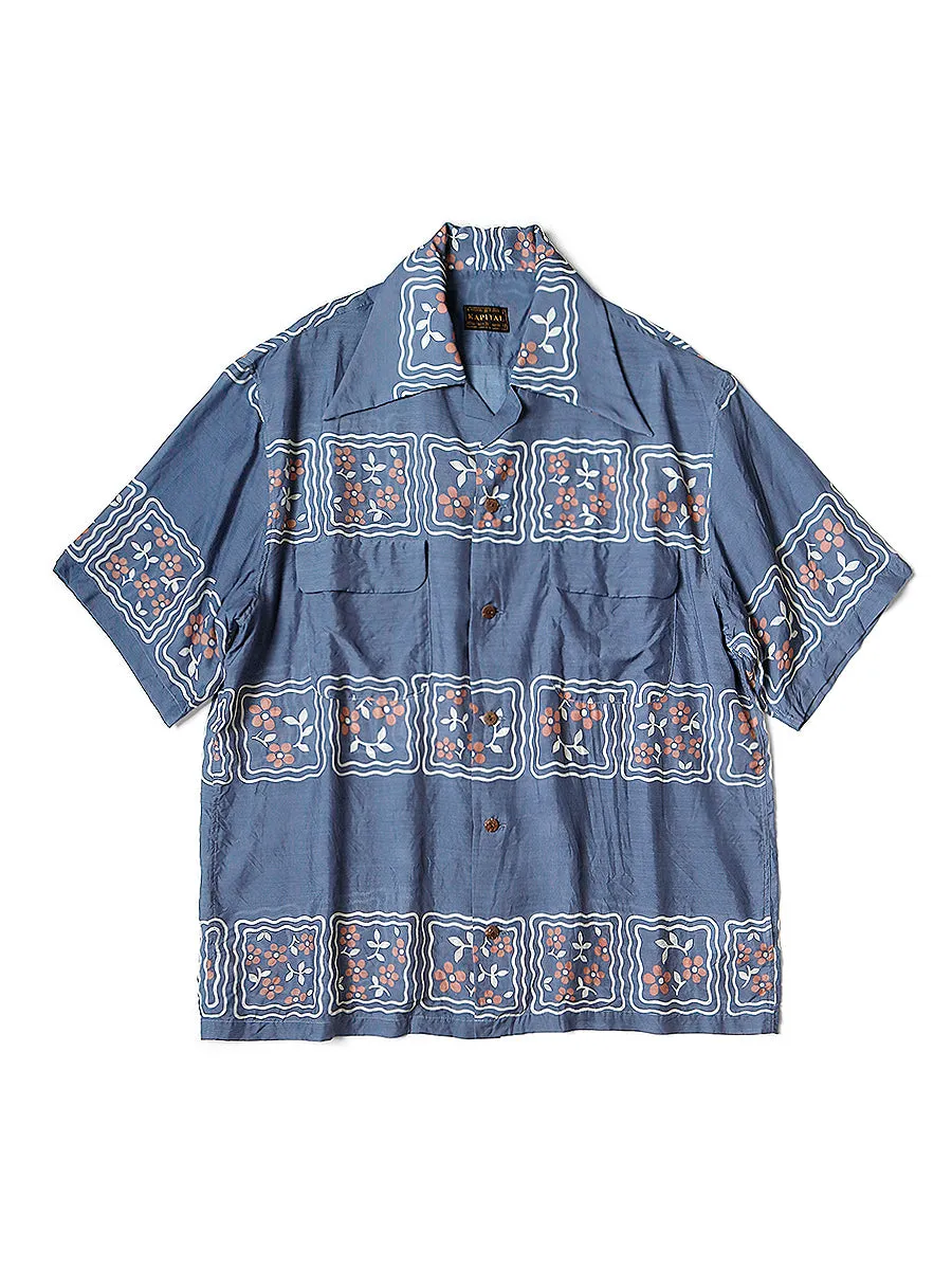 Kapital Silk Rayon Cookie Pattern Wrangle Collar Aloha Shirt