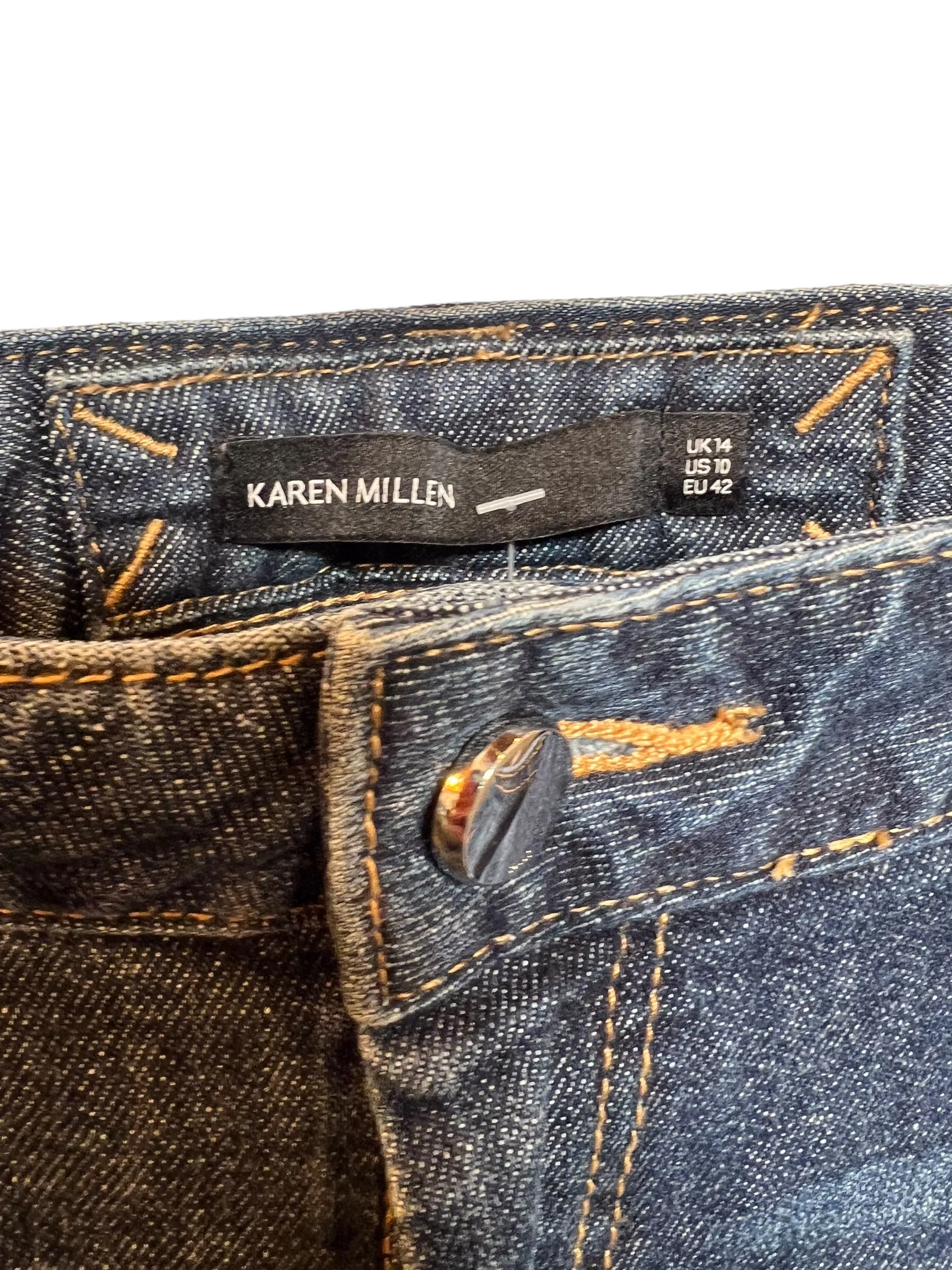 Karen Millen Women's Blue Faded Jeans (W32)