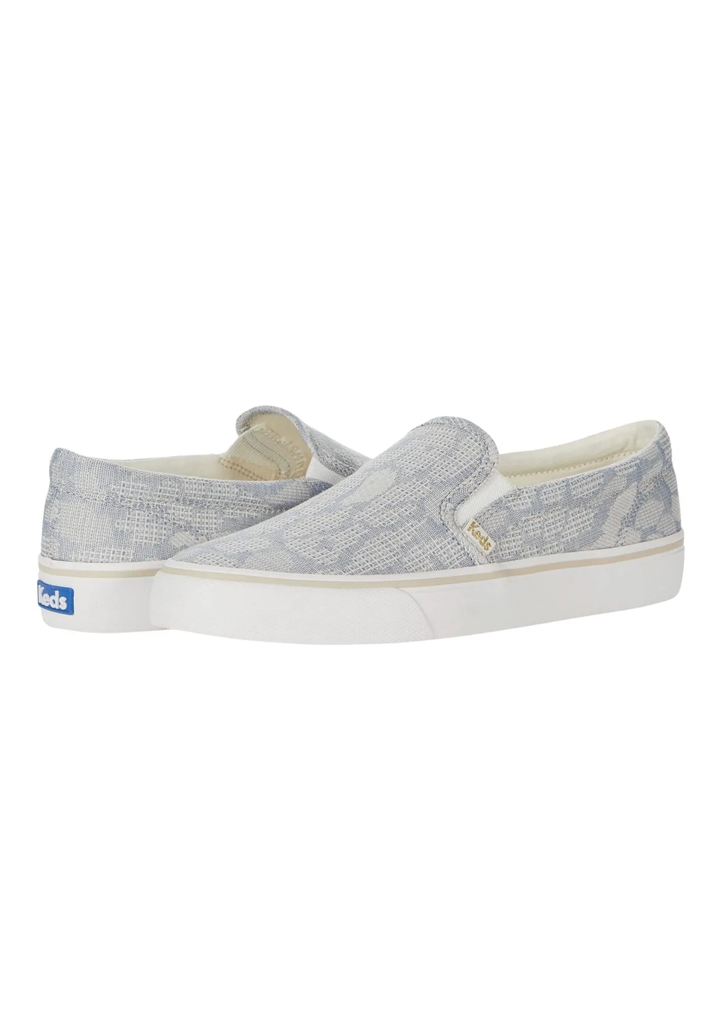 Keds Jump Kick Slip on Leopard Chambray Shoe - FINAL SALE