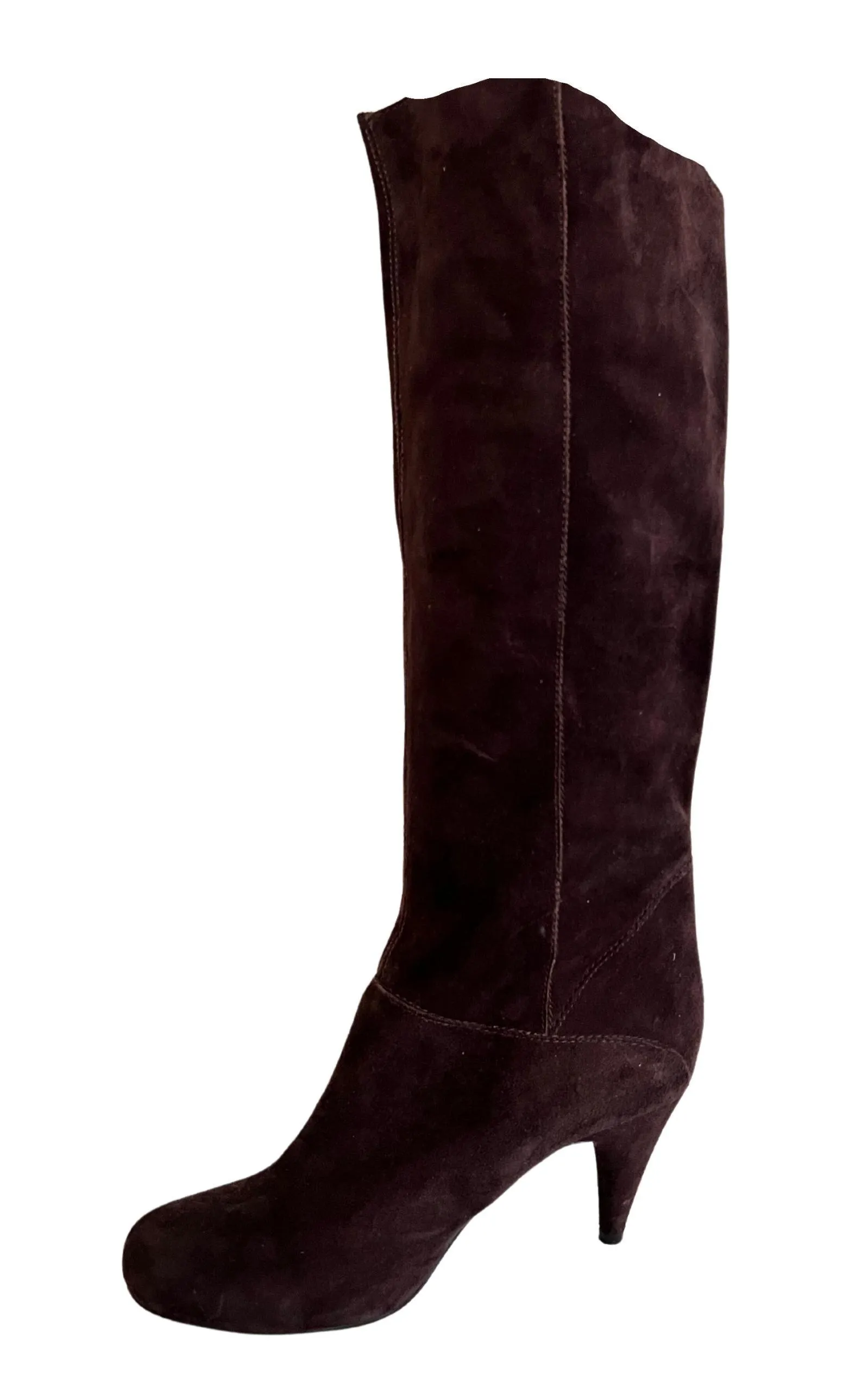 Knee High Brown Suede Boots