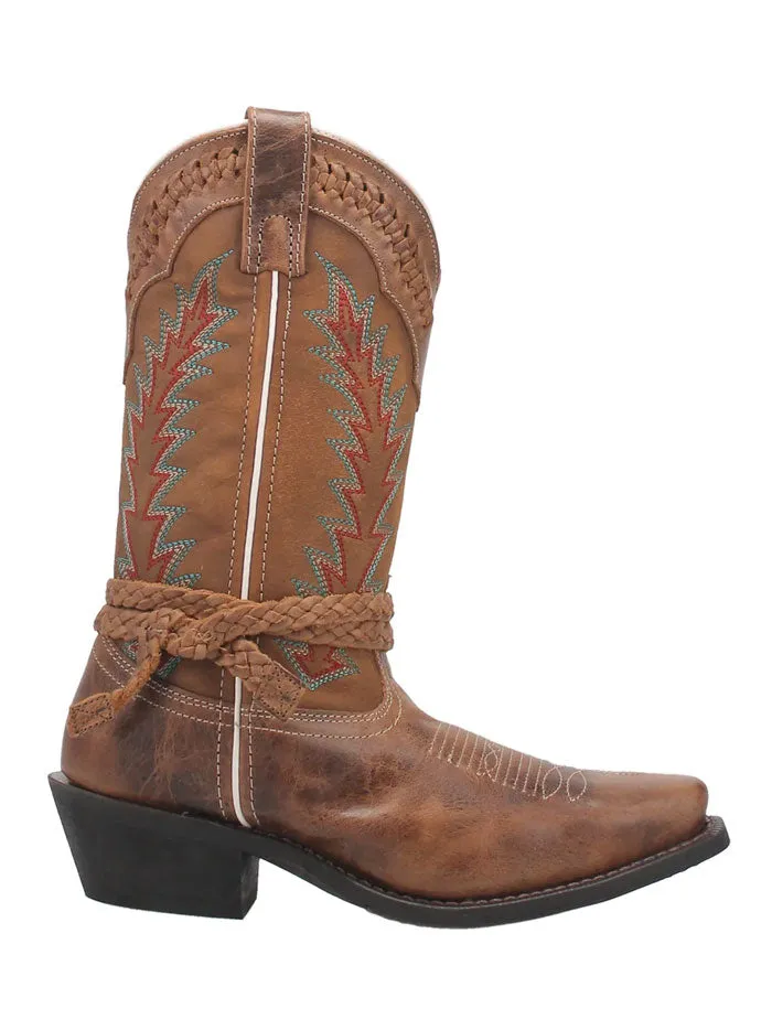 Laredo 51176 Womens Knot In Time Leather Boot Tan