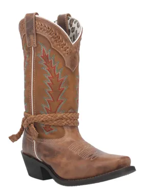 Laredo 51176 Womens Knot In Time Leather Boot Tan