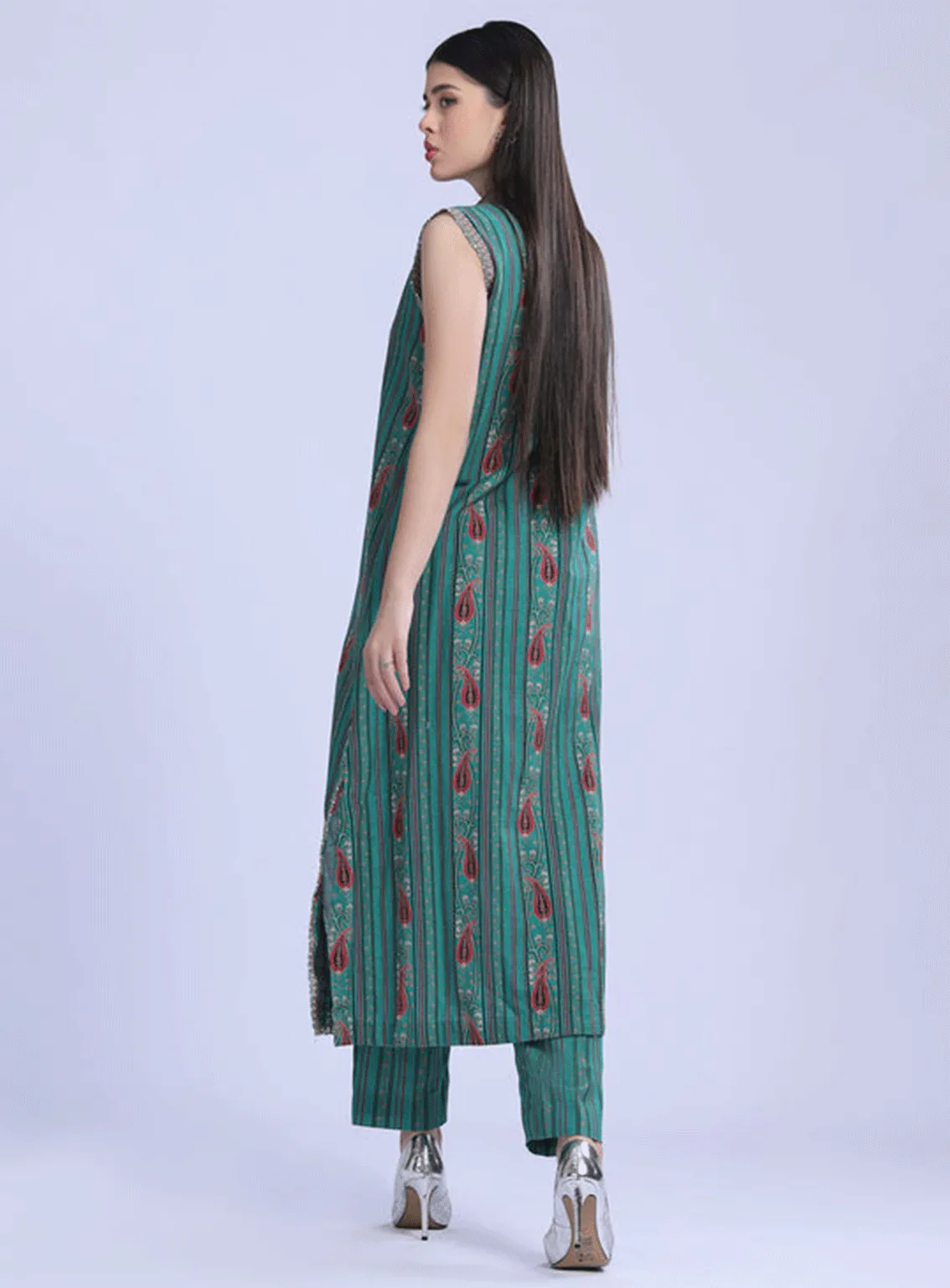 M Basics By Maria B Embroidered Khaddar Unstitched 2 Piece Suit - 6B