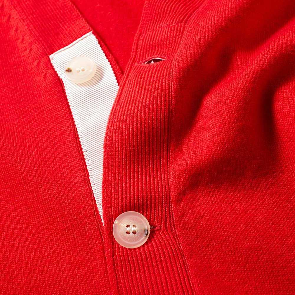 Maison Kitsuné Virgin Wool Classic CardiganRed