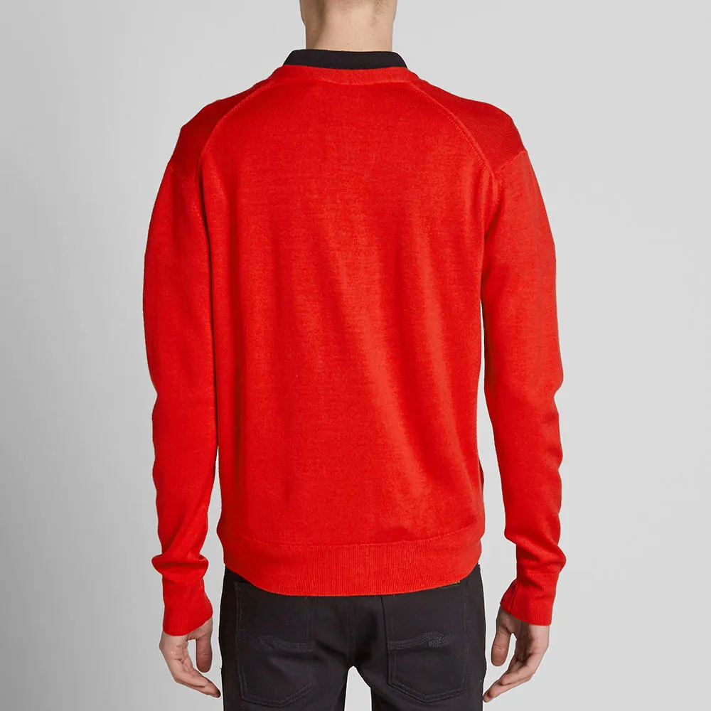 Maison Kitsuné Virgin Wool Classic CardiganRed