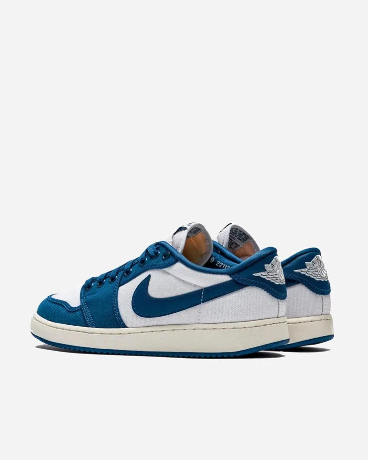 Men's Air Jordan 1 Low KO - WHITE/DARK ROYAL BLUE-SAIL