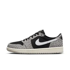 Men's Air Jordan 1 Low OG - BLACK/MUSLIN-TECH GREY-WHITE