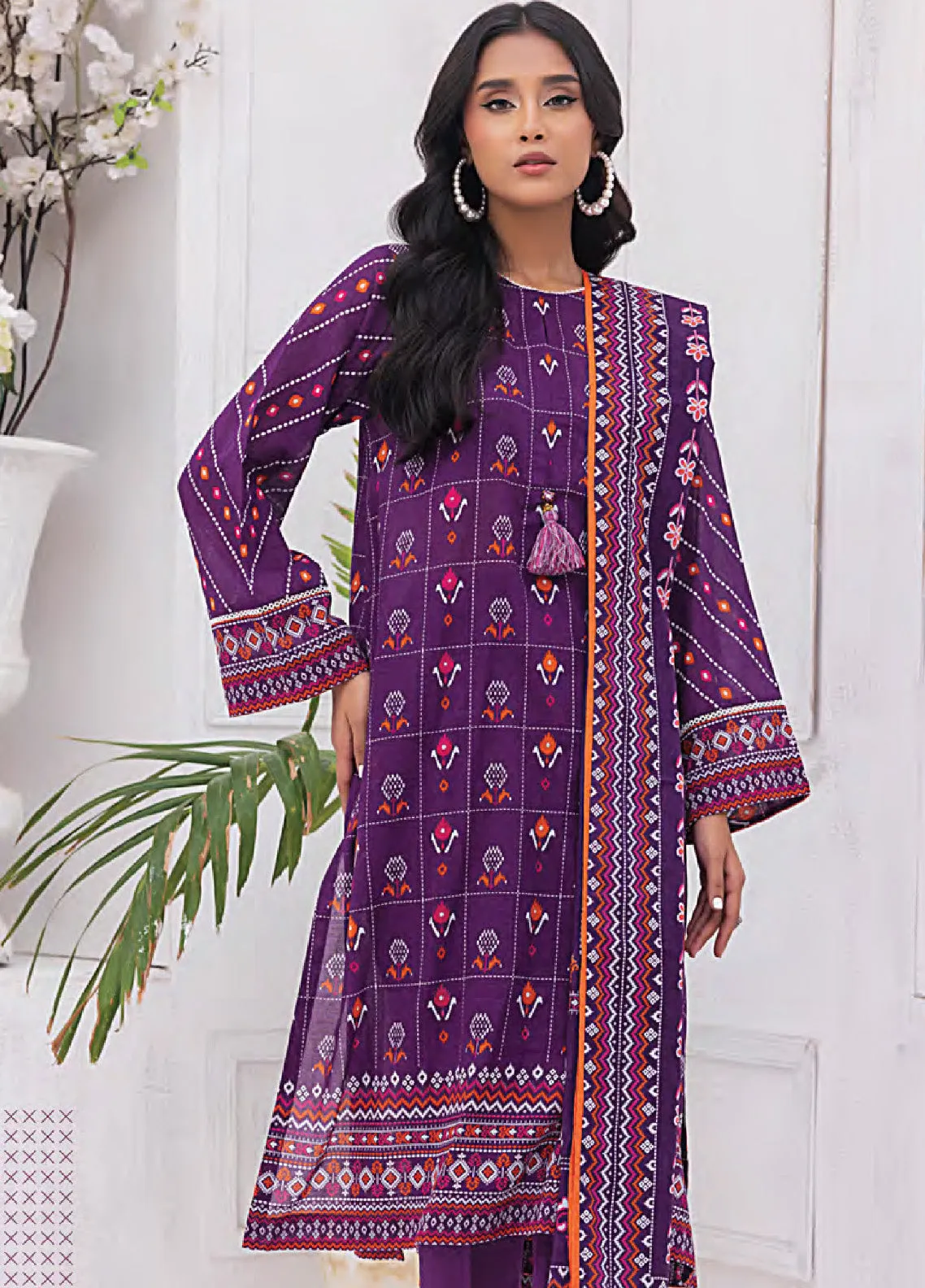 Mirha By MTC A Project of LSM Lakhany Printed Lawn 3 Piece Unstitched Suit MTCLSM24PL-26