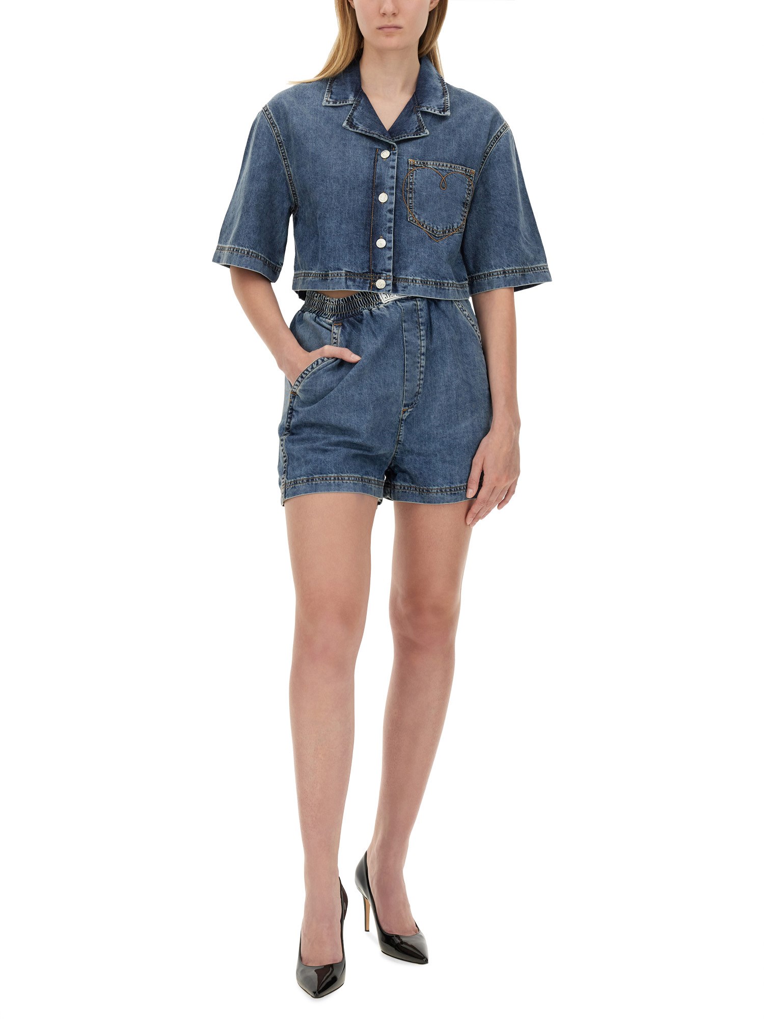 MOSCHINO JEANS    DENIM SHORTS