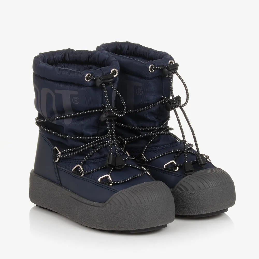 Navy Blue Snow Boots