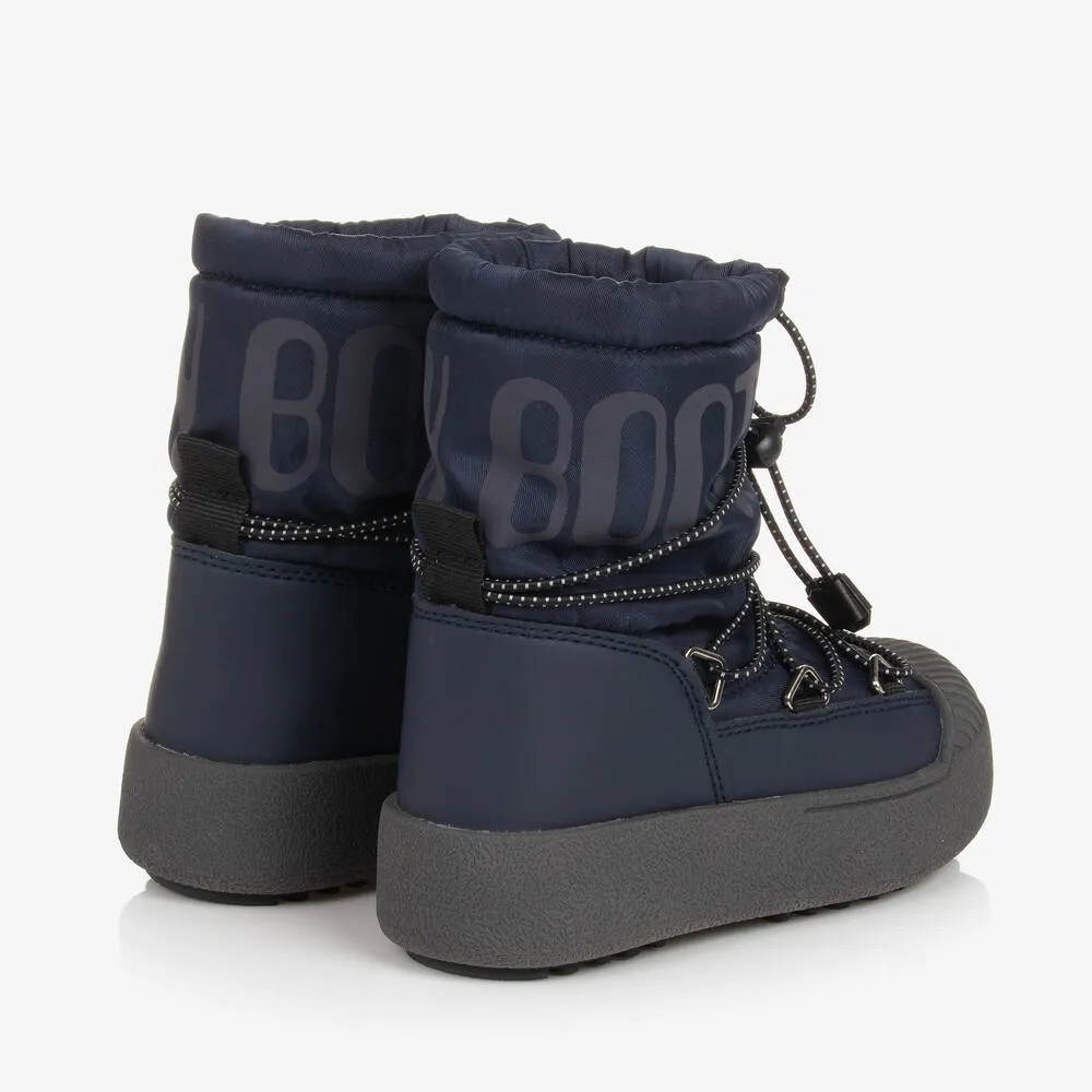 Navy Blue Snow Boots