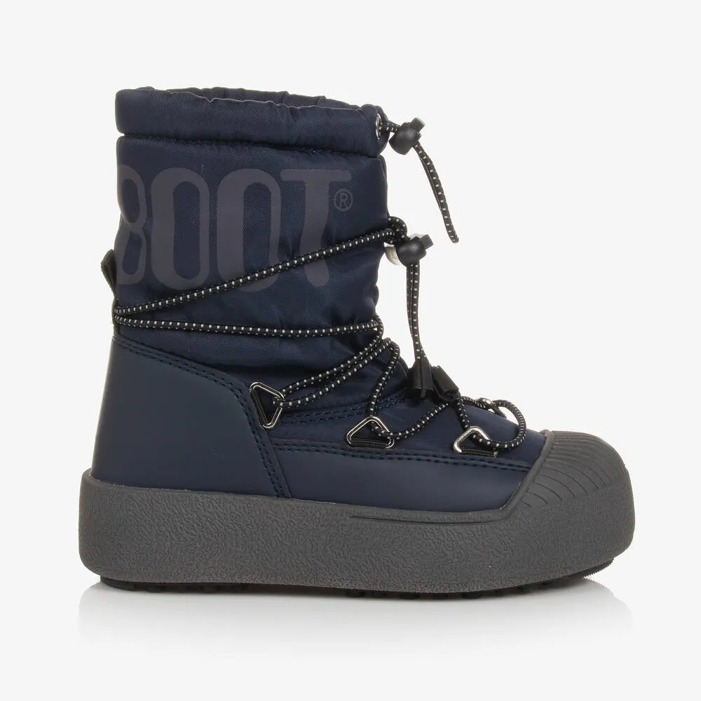 Navy Blue Snow Boots