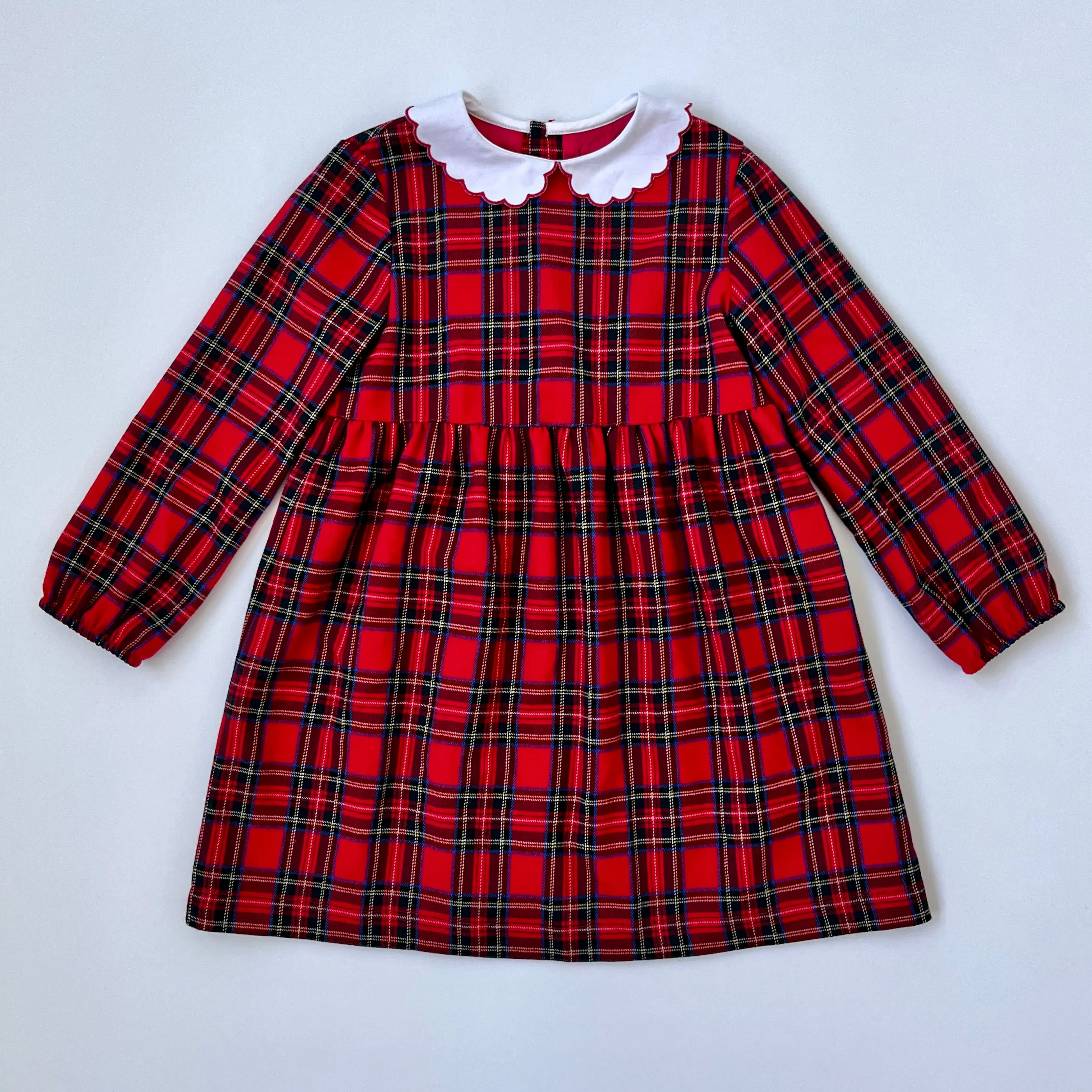 Nicoletta Fanna Red Tartan Wool Dress: 5 Years