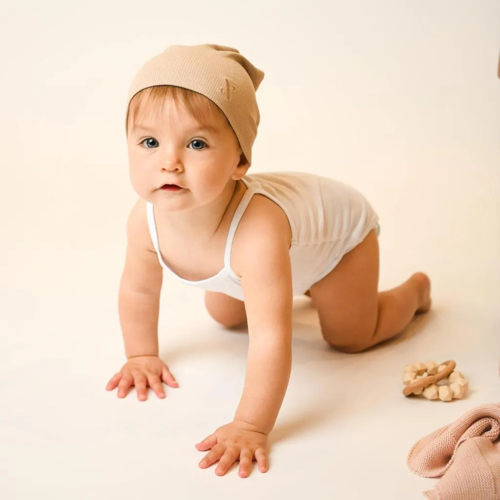 Nicsessories Sand Butter Soft Baby Beanie