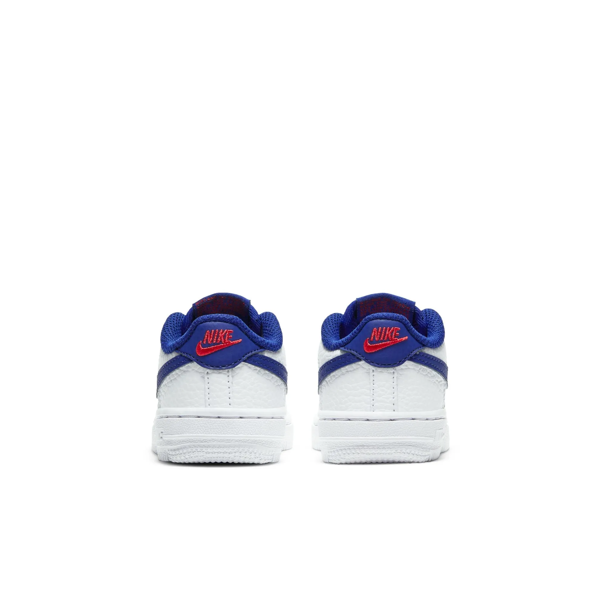 Nike Force 1 (TD) - WHITE/DEEP ROYAL BLUE-UNIVERSITY RED