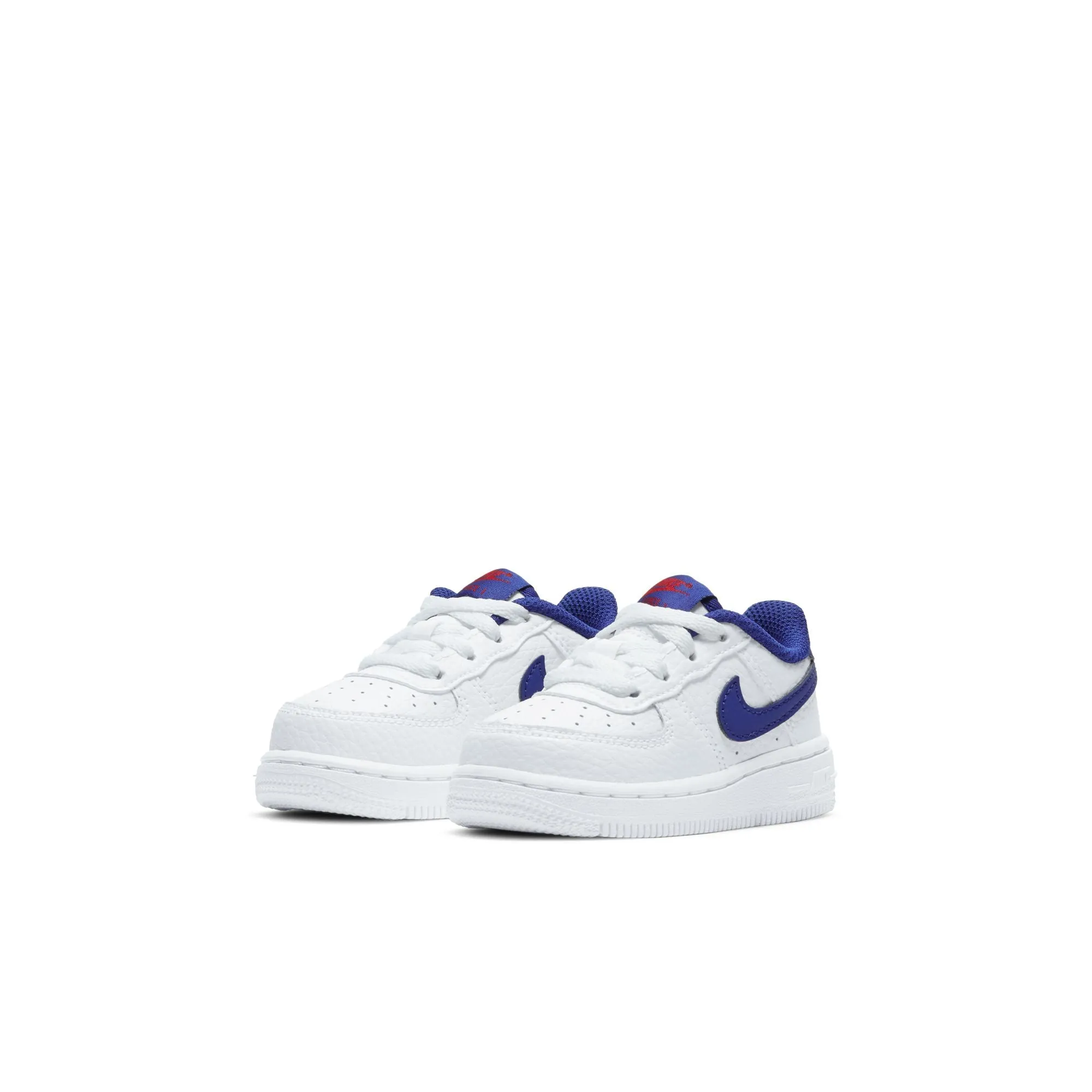 Nike Force 1 (TD) - WHITE/DEEP ROYAL BLUE-UNIVERSITY RED