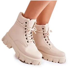 PA1 Women's Boots Warm Light Beige Flavin Boots