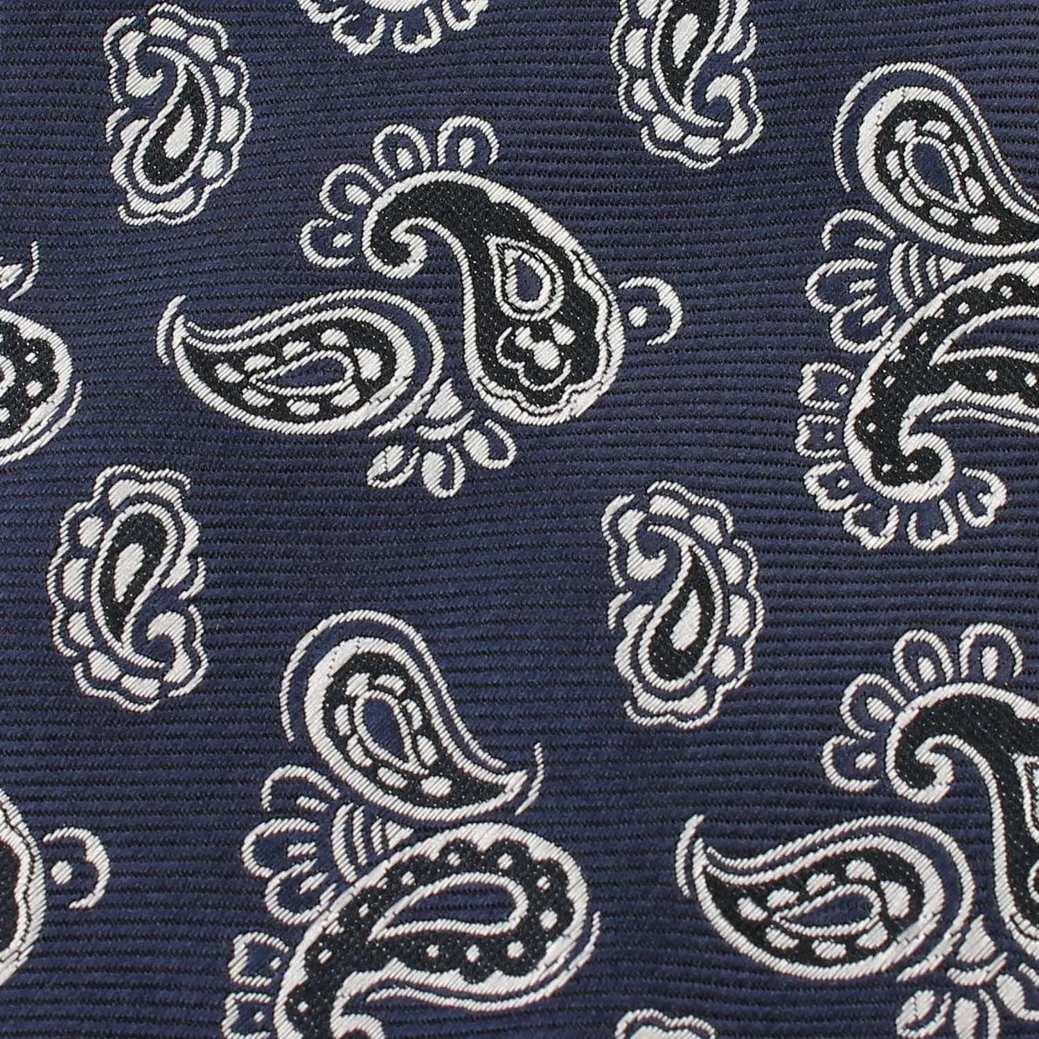 Paisley Navy Blue - Skinny Tie