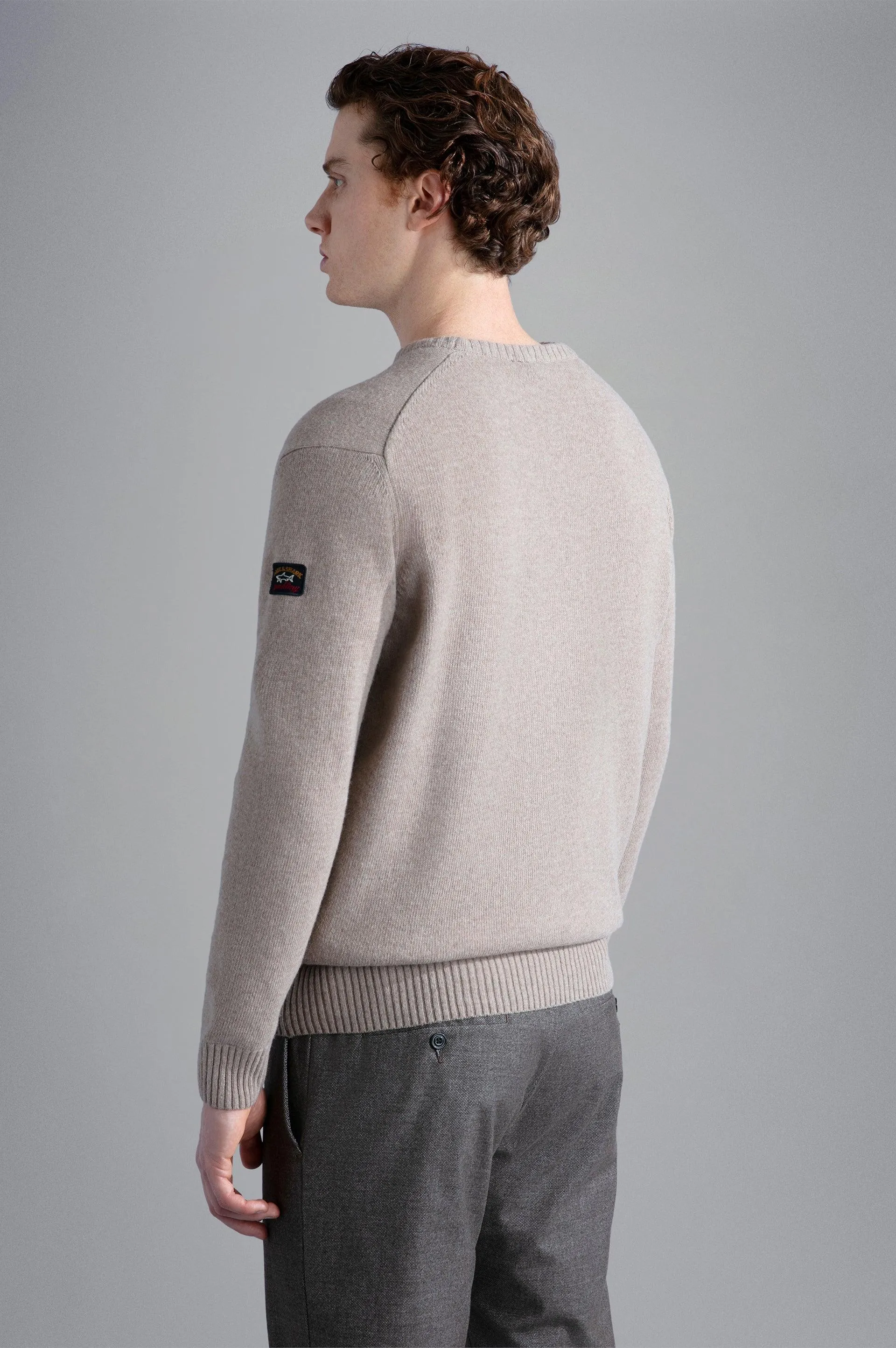 Paul & Shark - Chandail col rond de laine Shetland Eco-Wool