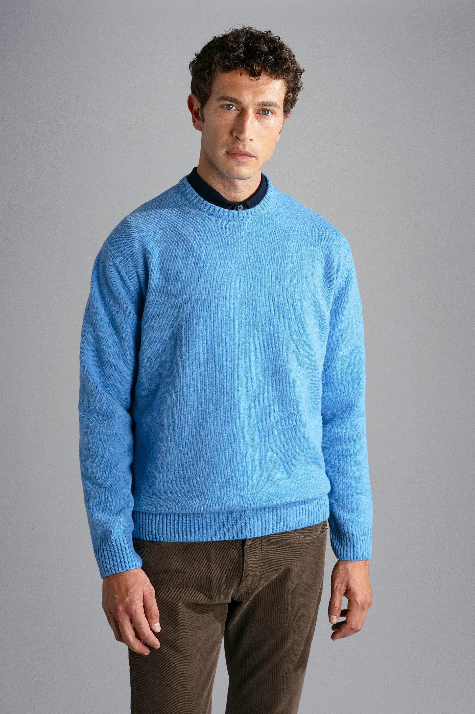 Paul & Shark - Chandail col rond de laine Shetland Eco-Wool