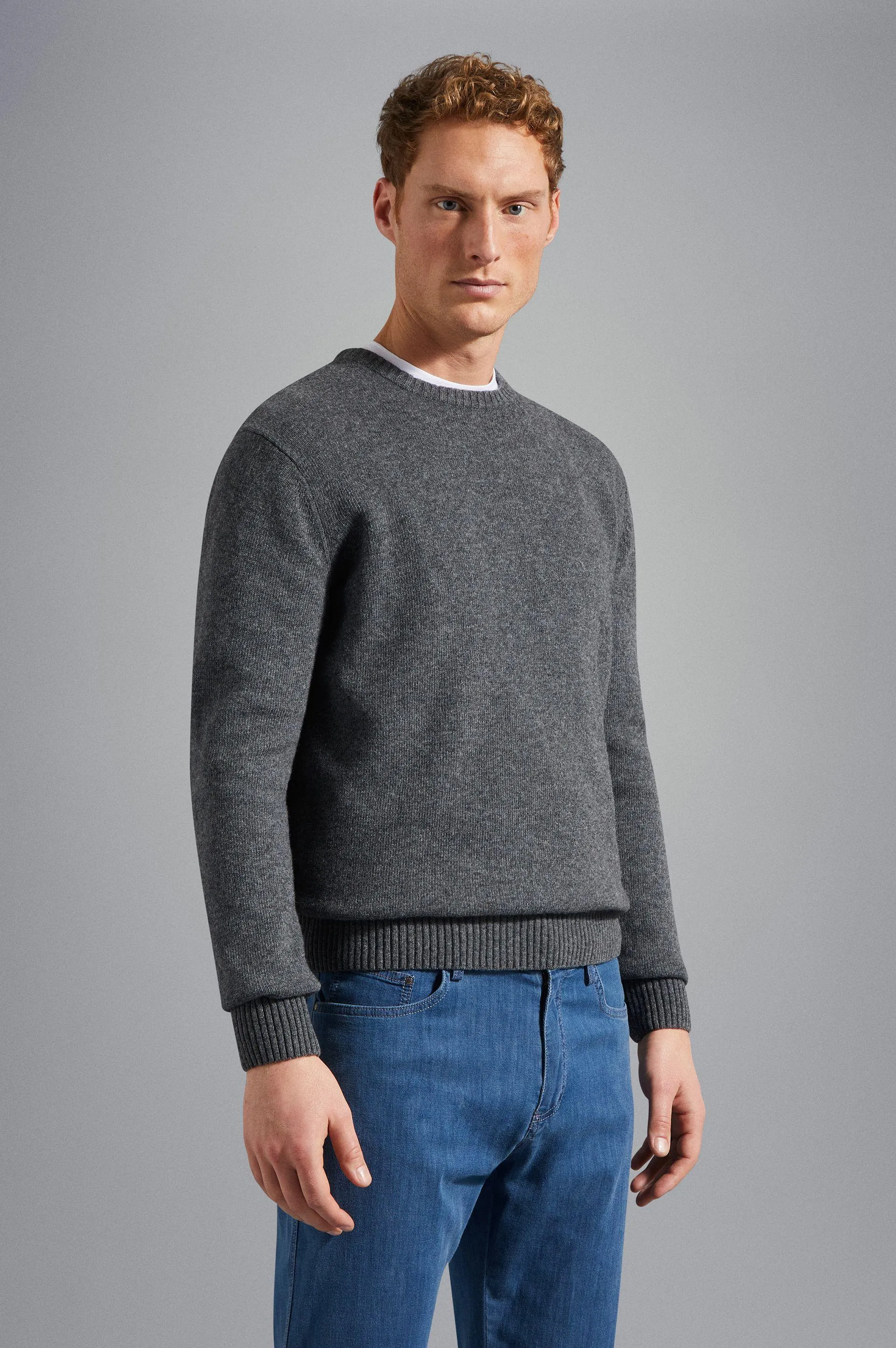 Paul & Shark - Chandail col rond de laine Shetland Eco-Wool